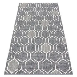 Szőnyeg SPRING 20404332 Hexagon kötött, hurkos - szürke