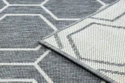 Szőnyeg SPRING 20404332 Hexagon kötött, hurkos - szürke