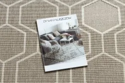Dywan SPRING 20404558 Hexagon sznurkowy, pętelkowy - beż