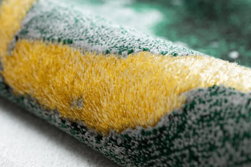 Dywan EMERALD ekskluzywny 1017 glamour, stylowy marmur butelkowa zieleń / złoty