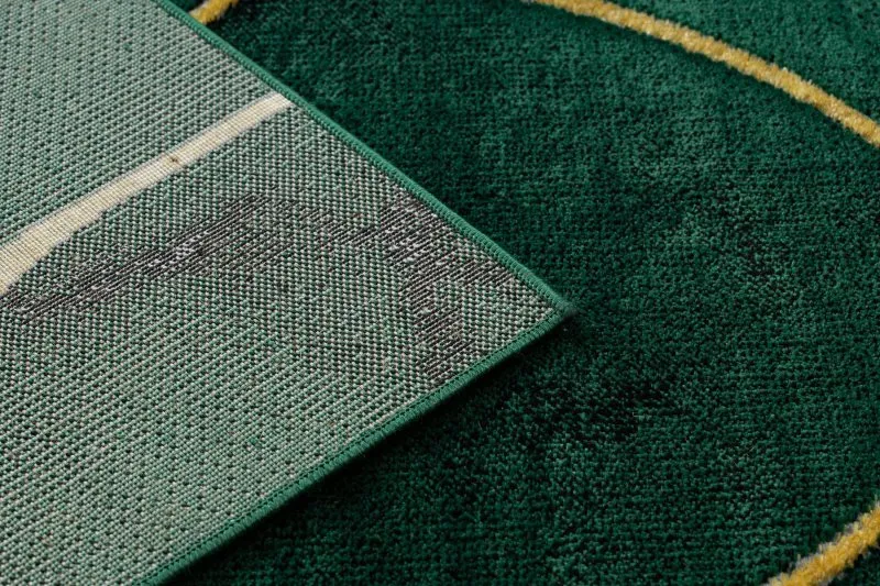 Dywan EMERALD ekskluzywny 1016 glamour, stylowy art deco, marmur butelkowa zieleń / złoty