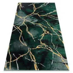 Szőnyeg EMERALD exkluzív 1018 glamour, stílusos márvány sötét zöld / arany