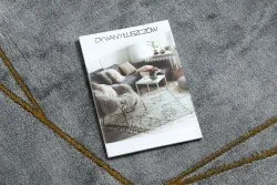 Dywan EMERALD ekskluzywny 1022 koło - glamour, stylowy marmur, geometryczny szary / złoty