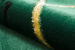 Dywan EMERALD ekskluzywny 1012 koło - glamour, stylowy marmur, geometryczny butelkowa zieleń / złoty