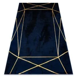 EMERALD exkluzív 1022 glamour szőnyeg, stilusos geometrikus sötétkék / arany