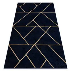 Szőnyeg EMERALD exkluzív 1012 glamour, stílusos geometrikus sötétkék / arany