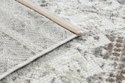 Dywan Strukturalny SOLE D3732 Aztecki, romby - płasko tkany beż