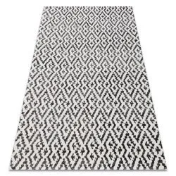 Modern szőnyeg MUNDO E0621 geometrikus outdoor bézs / fekete