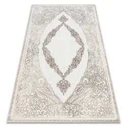 Szőnyeg CORE 8111 Ornament Vintage - Strukturált, két szintű felület, bézs
