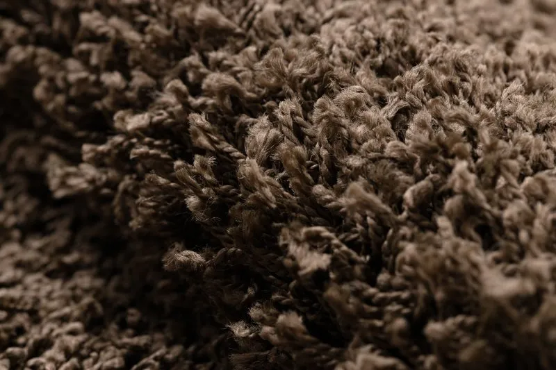 Dywan SOFFI koło shaggy 5cm brązowy