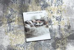 DE LUXE modern szőnyeg 6754 Ornament vintage koptatott - Strukturális krém / arany