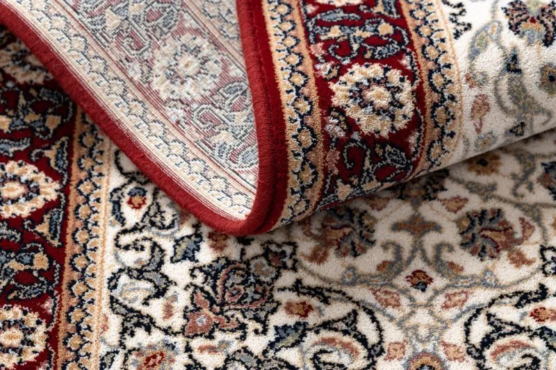 Dywan NAIN Ornament, ramka 6635/51036 beż / bordo
