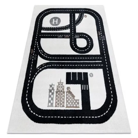 FUN Track szőnyeg gyerekeknek, utca, város krém