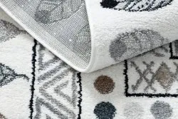 FUN Teepee szőnyeg gyerekeknek, indián minta, keret krém