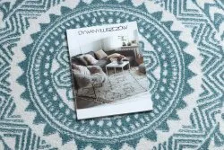 Dywan FUN Napkin serweta koło - niebieski