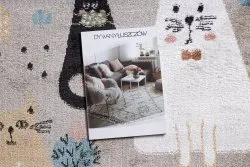 FUN Kittens szőnyeg gyerekeknek, macskák, cica bézs