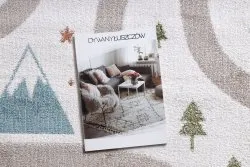 FUN Polar szőnyeg gyerekeknek, utcák, erdő, krém