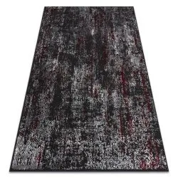 Szőnyeg VINCI 1524 modern Ornamentum vintage viselt - Szerkezeti antracit / piros