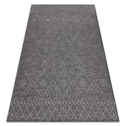 Szőnyeg KÖTÉLSZERŰ SIZÁL sima PATIO Boho - fekete