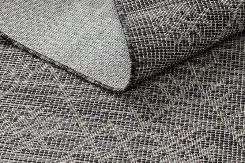 Szőnyeg KÖTÉLSZERŰ SIZÁL sima PATIO 3077 Boho - fekete