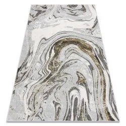 Szőnyeg LIRA E1686 Absztrakció, strukturált, modern, glamour - szürke / arany