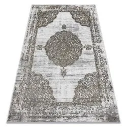 Szőnyeg LIRA E1468 Rozetta, strukturált, modern, glamour - szürke / arany
