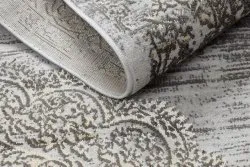 Dywan LIRA E1468 Rozeta, strukturalny, nowoczesny, glamour - szary / złoty