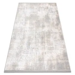 Szőnyeg TULS modern, strukturált, rojt 51231 Vintage, koptatott elefántcsont / szürke
