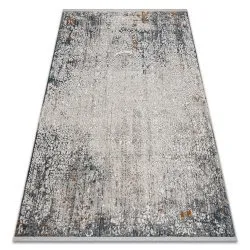 Szőnyeg TULS modern, strukturált, rojtos 51327 Vintage, koptatott, ornament elefántcsont / krém