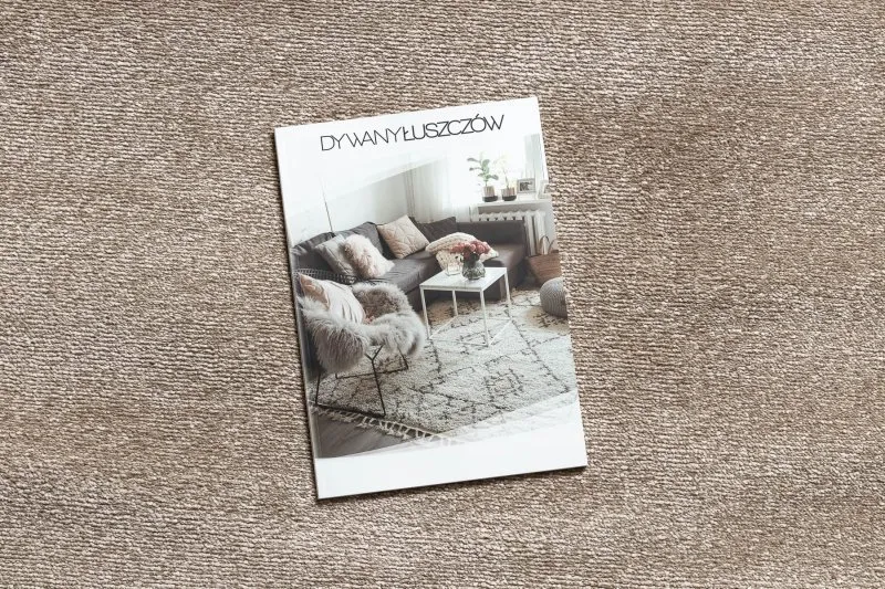 Dywan SOFTY koło Jednolity, jednokolorowy beż