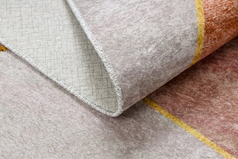 Dywan do prania MIRO 52097.802 Geometryczny antypoślizgowy - różowy