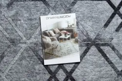 Dywan do prania MIRO 51805.803 Geometryczny, kratka antypoślizgowy - szary