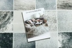 Dywan PATCHWORK 21716 beż - Skóra bydlęca