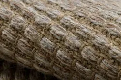 Dywan JUTE 3652 beż / szary jednolity - jutowy, płaskotkany, frędzle