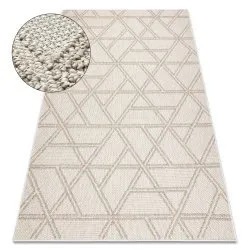Dywan JERSEY 19241 beż - Romby, geometryczny pętelkowy, strukturalny BOHO