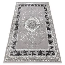 Dywan BLISS Z160AZ246 ciemnoszary / szary - Ramka, grecki ekskluzywny, strukturalny 