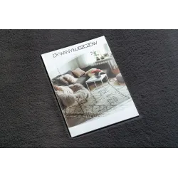 NEW DOLLY Virág szőnyeg antracit, tökéletes modern belső terekhez