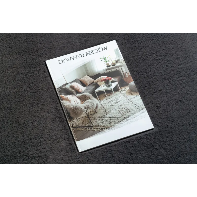 NEW DOLLY Virág szőnyeg antracit, tökéletes modern belső terekhez
