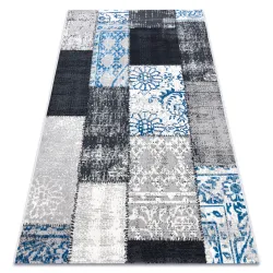 Vintage Patchwork szőnyeg 22218053 szürke / kék