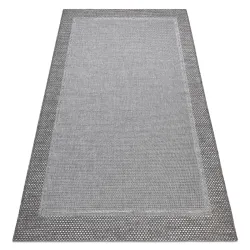 Szürke Sisal Boho Kötélszőnyeg 120x170