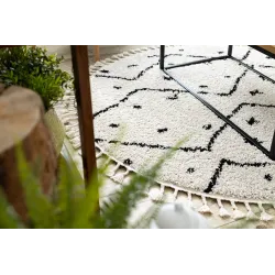 Stílusos szőnyeg a hálószobába, puha és kényelmes, shaggy