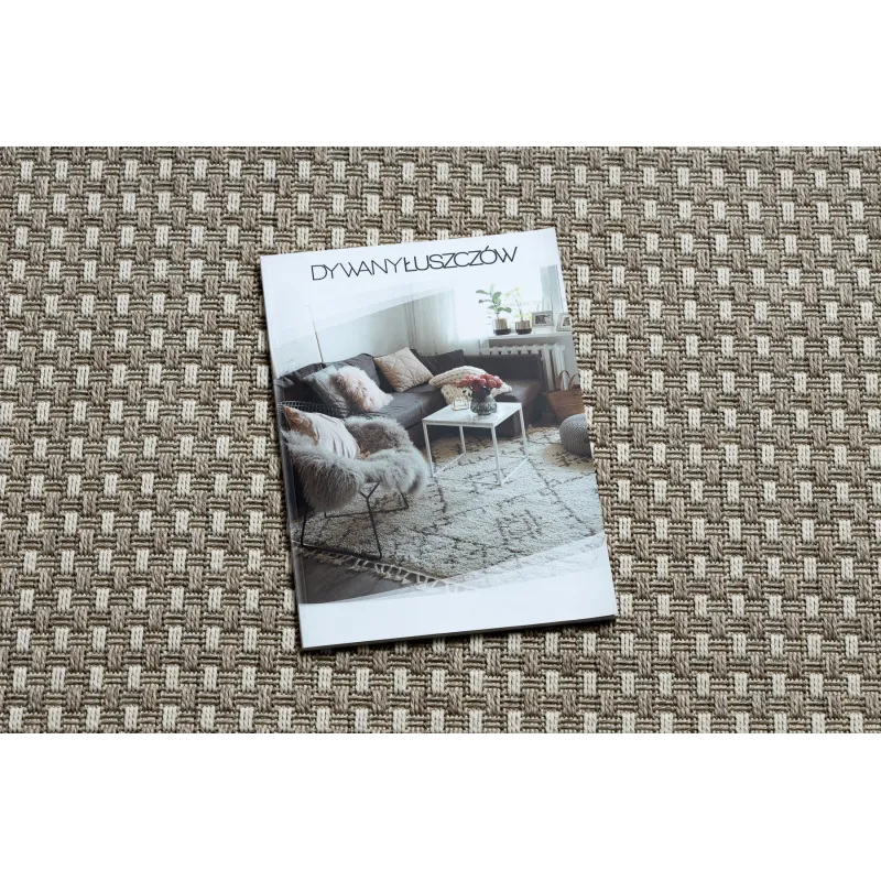 Beige sisal futó szőnyeg boho stílusban, tökéletes előszobákhoz