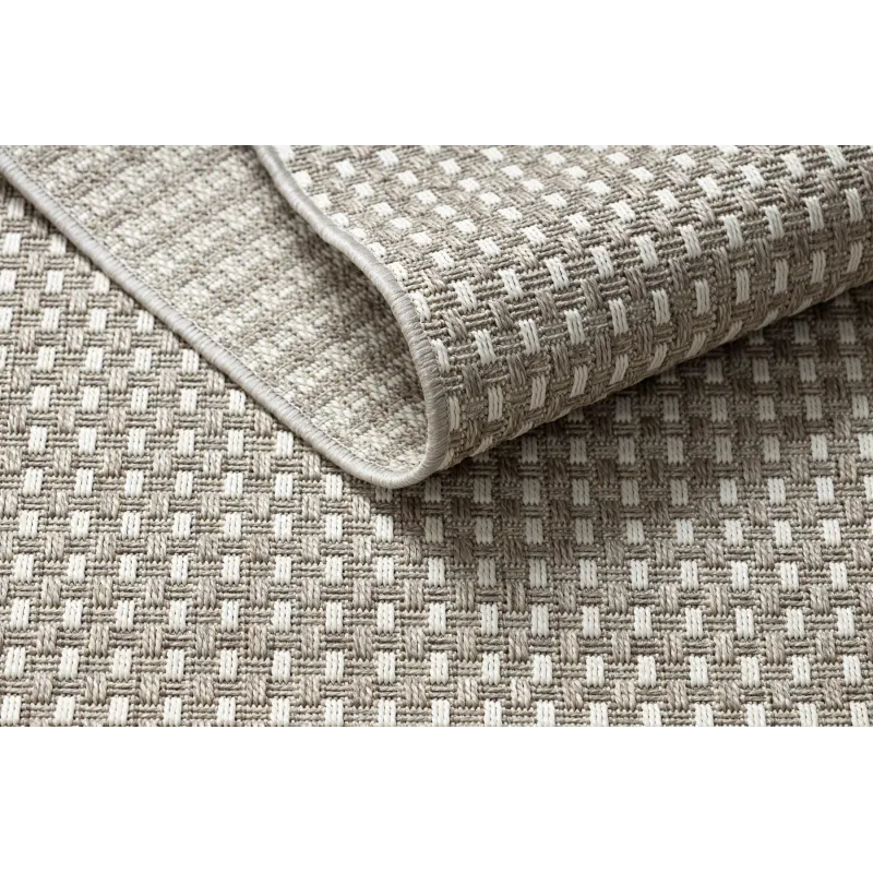 Beige boho stílusú sizál szőnyeg, tökéletes kertekhez vagy teraszokhoz
