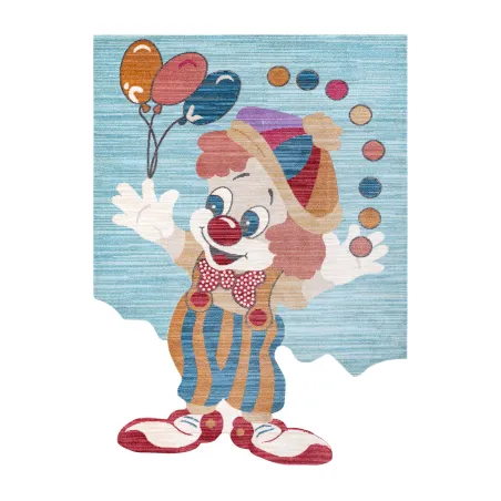 Gyerek szőnyeg TOYS 75328 Clown - modern tengerkék-türkiz gyerek szőnyeg
