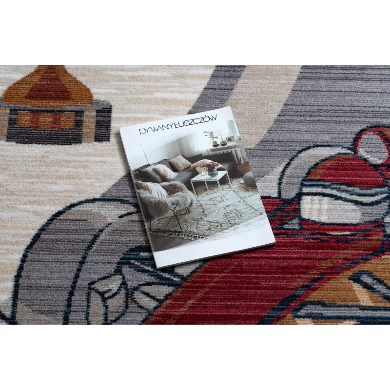 Gyerek Versenyzés Szőnyeg TOYS 75327 - versenyautó formájú modern szőnyeg gyerekeknek