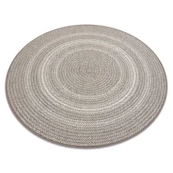 Kerek Szálak Sisal FLAT Szőnyeg 120cm Bézs