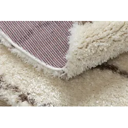 Kellemes FLUFFY 2371 szőnyeg a kertbe krém és bézs színben