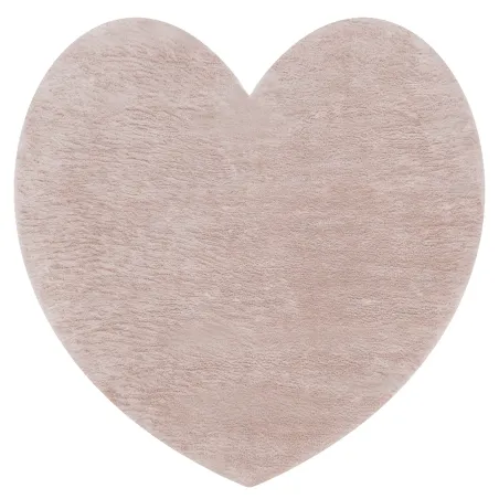 SHAPE 3105 Szív - rózsaszín, antiderapant, mosás, shaggy