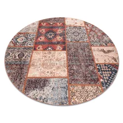ANTIKA Ancient Rust Kör Patchwork szőnyeg