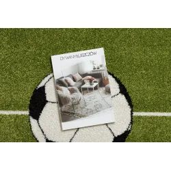 Zöld Mundial szőnyeg, stílusos kiegészítő modern belső terekhez